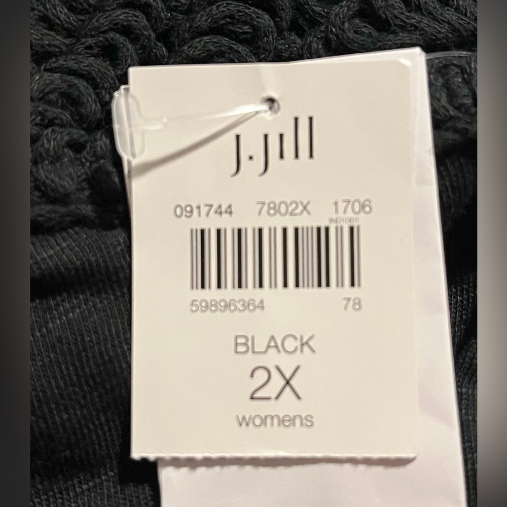 NWT J.JILL : Black Embroidered Halter Maxi Dress - Picture 9 of 13
